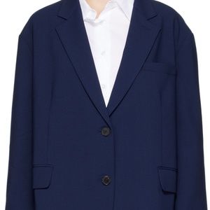 NWT The Frankie Shop Bea Oversized Blazer, Navy
